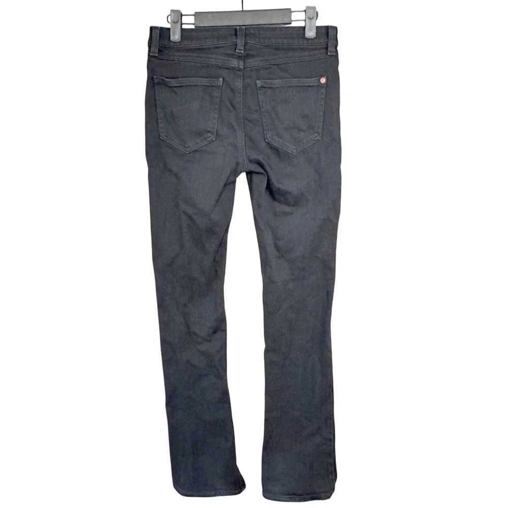 SPANX The Slim-X Slim Boot Black Bootcut Denim Pants‎ Jeans Size 26